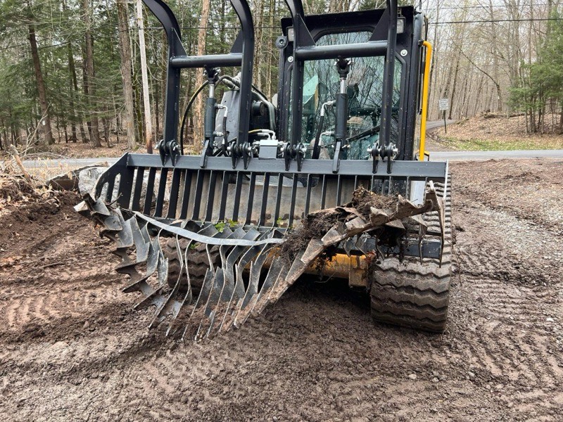 Foundation excavation for residential construction in Cayuga County NY
