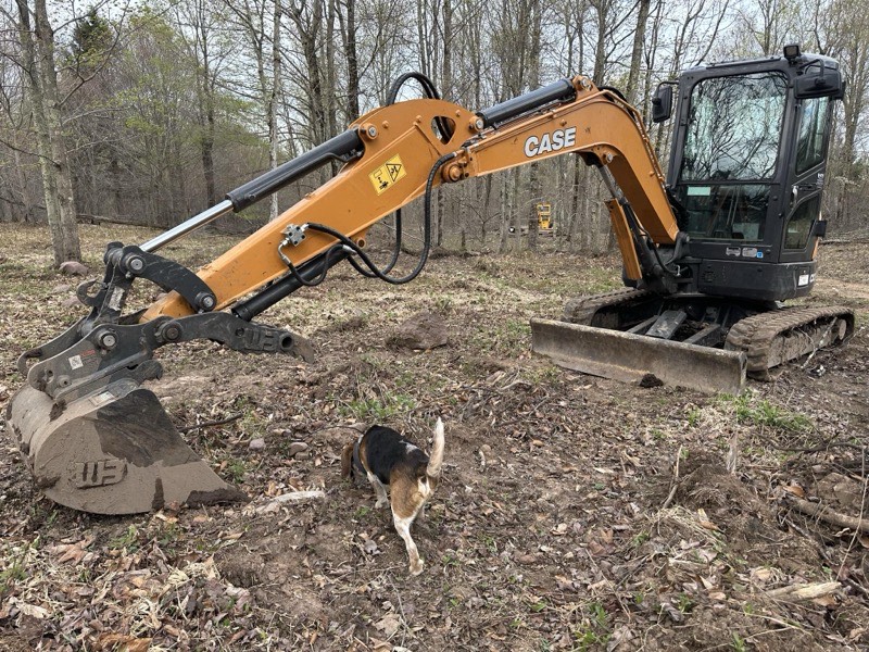 Road construction and gravel base installation for commercial access road CNY
