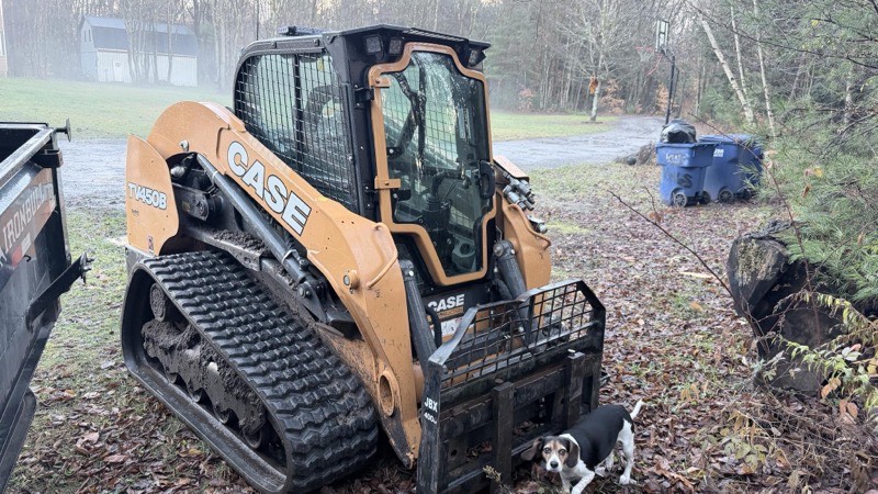 Excavation crew installing culvert for municipal road project in Wayne County